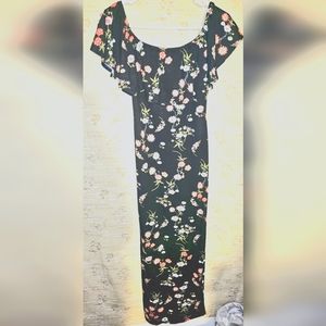 Floral Ankle Length Dress